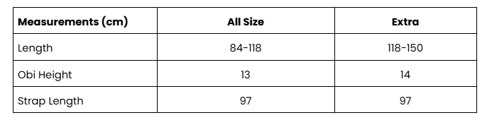 Size Guide Beige Avani Jacquard Obi